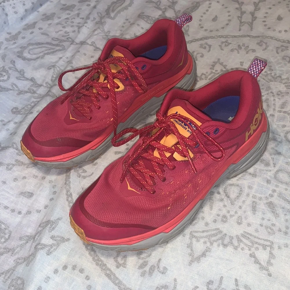 Hoka Challenger ATR 6 Paradise Pink Running Shoes Sneakers Sz 9.5 - Picture 5 of 9